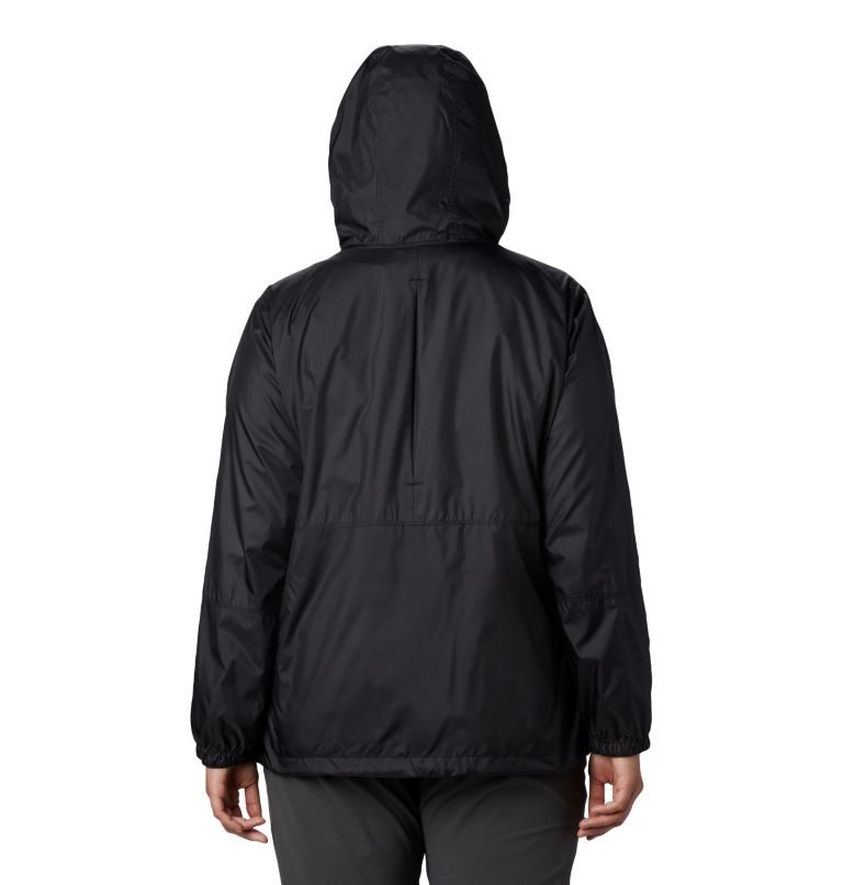 Women's Columbia Flash Forward Windbreaker Jackets Black | Plus Size CA-C354C